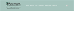 Desktop Screenshot of paramountrehab.ca